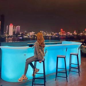 Creative LED luminoso <span class=keywords><strong>Bar</strong></span> mobili moderni semplici per Hotel Cocktail Party all'aperto combinazione pannello tavolo mobile - Product Image 1