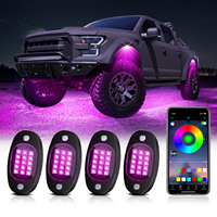 Kit de Luces LED RGB para Autos, Control por Aplicación, Resistentes al Agua IP68, Iluminación Neón para Camionetas, SUV, ATV, UTV, Todoterreno, Chasis