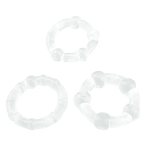 Gratis Aangepaste Doos-3 Stks/set Siliconen Transparante Penisring Mannelijke Ejaculatie Vertraging Haar Cirkel Langdurige Erectie Ringen - Product Image 4