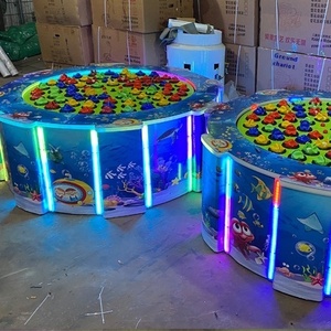 New Indoor Children's Electric Mechanical Fishing <b>Machine</b> Multi-Person Plastic Fish Pool Square Outdoor <b>Amusement</b> Equipment - Product Image 2