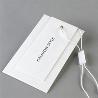 Étiquettes Personnalisées en Papier avec Cordon pour Vêtements, Design de Mode, Logo, Marque et Haute Qualité