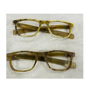 กรอบแว่นตาทำจากเขาควายคุณภาพดีที่สุด งานแฮนด์เมด ขนาดสั่งทำได้ ป้องกันแสงสีฟ้า ดีไซน์คลาสสิกทันสมัย แว่นกันแดด - Product Image 6