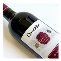 Étiquettes de bouteilles de vin personnalisées avec estampage à chaud, autocollants, emballage privé