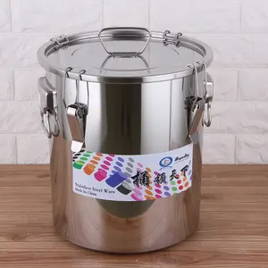 Vente en gros de grandes casseroles commerciales de 100l pour la cuisson marmite en acier inoxydable grande marmite à soupe avec couvercle