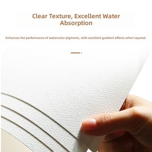 Papier aquarelle 180GSM 230GSM 4K, lot de 10 feuilles, feuilles d'entraînement pour examens artistiques, papier de peinture, vente en gros - Product Image 4