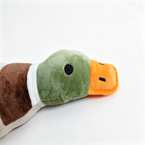 Jouet en peluche personnalisé en forme <span class=keywords><strong>de</strong></span> canard, canard en peluche personnalisé, jouet interactif durable pour chiens - Product Image 6