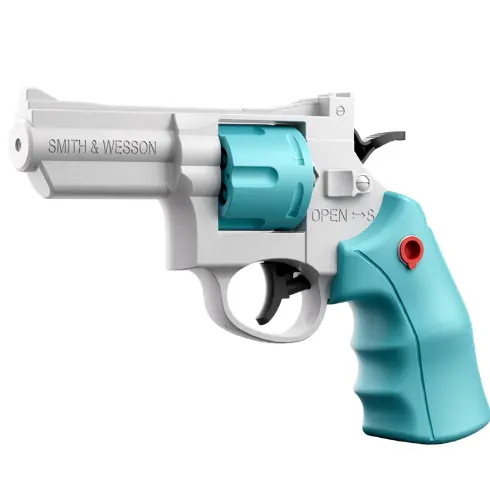 Manuel revolver su oyuncak silah açık plaj oyuncak mekanik çift atış revolver su tabancası