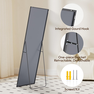 Miroir mural flexible incassable auto-adhésif sans verre pour la décoration intérieure, idéal pour la salle de bain et le maquillage - Product Image 4