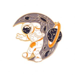 Custom Factory Metal Wholesale Astronaut Brooch Clothing Backpack <b>Hats</b> Bags Enamel Lapel <b>Pin</b> - Product Image 4