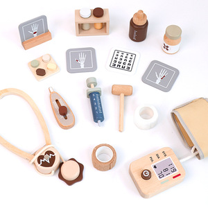 Juego de Juguetes de Madera Educativos <span class=keywords><strong>para</strong></span> Jugar al Doctor, Estetoscopio de Madera, Kit Médico, Herramientas de Dentista, <span class=keywords><strong>Regalo</strong></span> <span class=keywords><strong>Perfecto</strong></span> <span class=keywords><strong>para</strong></span> Bebés, Niños y Niñas - Product Image 6