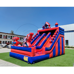 Casa Inflable con Tobogán Doble con Temática de Superhéroes <span class=keywords><strong>para</strong></span> Niños, Ideal <span class=keywords><strong>para</strong></span> Fiestas de Cumpleaños en el Patio Trasero y Eventos de Verano - Product Image 3