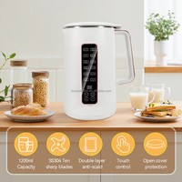 Mélangeurs de cuisine multifonctionnels à commande tactile Machines à lait de noix Machine à lait de soja électrique et mélangeur idéal pour divers laits