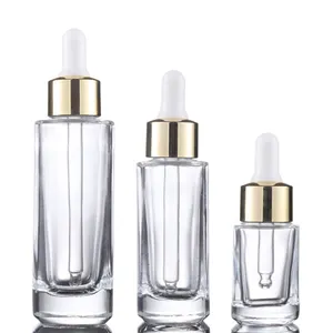 고품질 15 ml 30 ml 50 ml 스퀘어 드롭 병 맞춤형 로고 가능