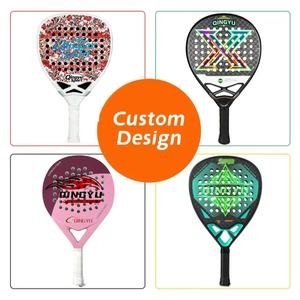 Raqueta de Pádel Profesional Personalizada de Alta Calidad Qingyu Sport, Nueva Raqueta de Tenis de Playa con Núcleo de Eva de Carbono 18K y Malla 12K - Product Image 3