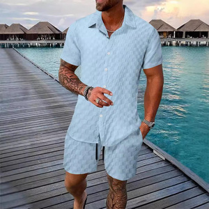 2024 <span class=keywords><strong>camisetas</strong></span> de manga corta informales de corte holgado para hombres, cubierta de playa de verano tejida transfronteriza para Europa y Estados Unidos para <span class=keywords><strong>Amazon</strong></span> - Product Image 1
