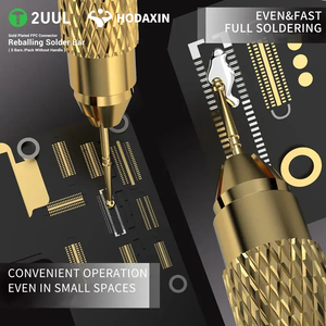 2UUL SC96 Barra de soldadura de estaño para reballing con punta de aguja chapada en oro para conectores FPC (5 barras/paquete sin mango) Succión rápida de estaño - Product Image 5