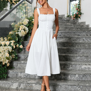 sachin and babi light blue dress Eliza J 3D-Floral Fit & Flare Midi Dress main image 0