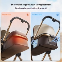 Poussette haute performance FORBABY Modèle P680, cadre en alliage d'aluminium, tissu Oxford, capacité de charge 15 kg, pour bébés de 0 à 3 ans, position assise/allongée