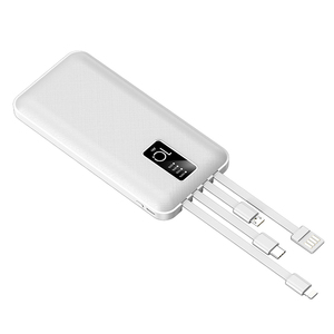 Free Sample <span class=keywords><strong>Amazon</strong></span> Hot Sell Best Magnetic Rohs Laptop Portable Mini 1000mAh Power Bank Mobile Charger Battery with 4 Cable - Product Image 5