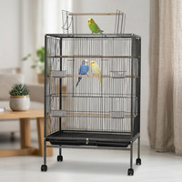 Cage à oiseaux en métal haut de gamme, cage multifonctionnelle pour animaux de compagnie, grande cage pour perroquets, cage de villa pour éclairs, vente en gros