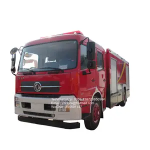 Dongfeng 6 ton yangın söndürme su tankeri 5000l 6000l çin marka itfaiye kamyonu fiyat