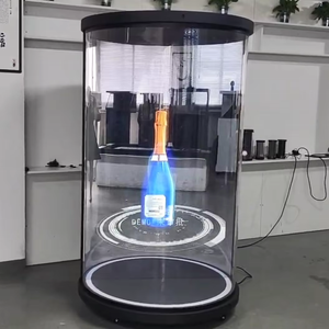 Affichage holographique 3d Projecteur d'hologramme Cylindre d'hologramme Affichage publicitaire Écran <span class=keywords><strong>transparent</strong></span> circulaire Boîte d'hologramme - Product Image 1