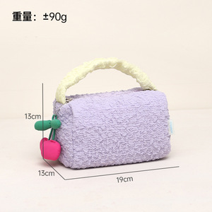 Trousse de Toilette à Volants Grande Capacité, Pochette de Maquillage Portable avec Fermeture Éclair, Sac de Voyage pour Articles de Toilette - Product Image 6