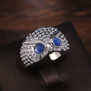 Anello alla Moda a Forma di Testa di Gufo, Design Minimalista e Creativo, Gioiello Animale per Uso Quotidiano Femminile - Product Image 5
