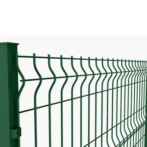 Проволочная сетка забор ПВХ покрытие 3D Гибка сварочная металлическая проволочная сетка забор проволочная сетка