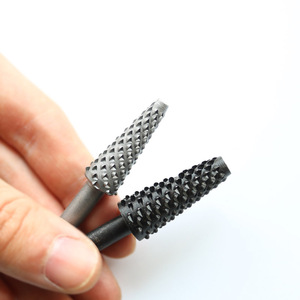 Ensemble de limes rotatives pour le bois, longueur 30 mm, tête de ponçage ronde en acier à dents grossières pour la sculpture et le gaufrage sur bois - Product Image 1