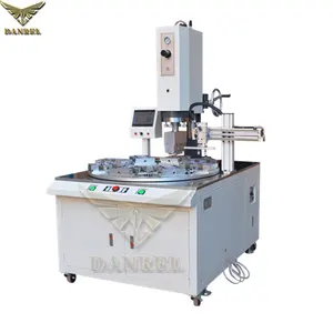 DANREL 8 Stations Turntable Automatic Ultrasonic PET Blister Clamshell Sealing Machine with Unloading Function