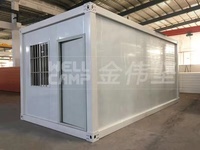 WELLCAMP Büro-Containerhaus, zerlegbar, modulares Stahlhaus, Sandwichpaneel, stapelbares Fertighaus, GFK-Schutzhütte, Blockhaus