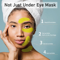 Patchs réutilisables en silicone pour le contour des yeux, outil de beauté avec formule anti-rides et sans parfum pour le soulagement des cernes