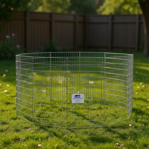 Enclos pour animaux de compagnie en fer galvanisé à 12 panneaux, pour chiens d'intérieur de taille moyenne - Product Image 2