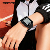 Jam Tangan Elektronik SANDA 9506 Baru untuk Pria, Tali TPU, Tahan Air 5ATM, Jam Tangan Wanita, Kalender, Multifungsi, Olahraga, Jam Tangan Pelajar