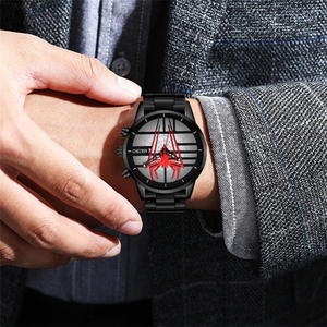 Reloj de Pulsera Deportivo de Cuarzo con Correa de Acero y Diseño Personalizado Creativo de Araña para Hombre - Product Image 2
