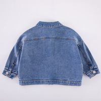 Manteau de motard en denim pour enfants, garçons et filles, manches longues, style aviateur, veste solide, vente en gros,