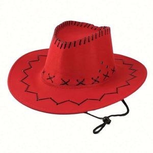 Chapeau de cowboy western unisexe à large visière pour fête, pêche, extérieur, voyage – Couleur personnalisable - Product Image 3