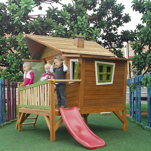 <span class=keywords><strong>Maison</strong></span> de jeu pour enfants en <span class=keywords><strong>bois</strong></span> écologique imperméable personnalisée avec <span class=keywords><strong>toboggan</strong></span> - Product Image 1