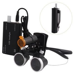 Loupes dentaires portables éclairées avec lumières LED pour lunettes 2,5/3,5x - Product Image 6