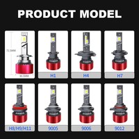 Bohlam Lampu LED Mobil 7035 Chip H4 H7 H11 9005 9006 6500K Putih Dingin Lampu Depan Mobil Lampu Kabut Terang Tinggi Lampu LED Mobil