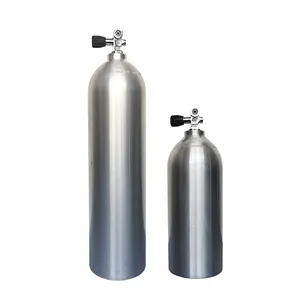 Yüksek basınçlı S40 S80 12L 15 litre dalış tankı 20MPa/200 Bar alüminyum dalış silindir