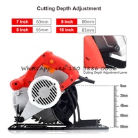 2200W Haute Qualité 9 Pouces Menuisier Outils De Coupe Machine 0-45 Angle Hand Held Électrique Bois Scie Circulaire avec 230mm Lame de Scie