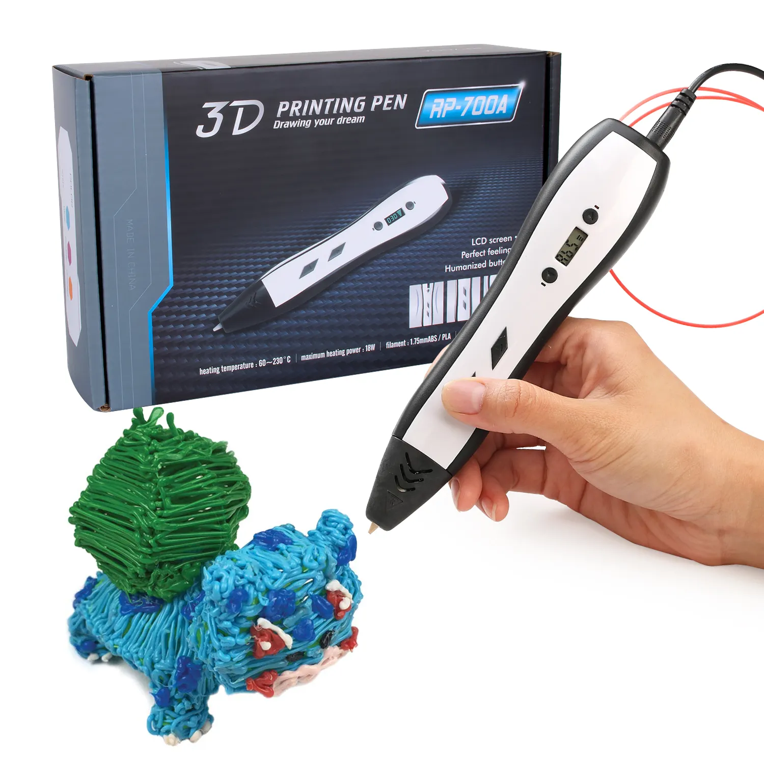 Guangzhou juguetes potentes pluma de impresión 3D impresora 3D pluma de dibujo educativo juguete para chico