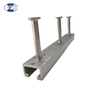 Rail encastré HF intégré au béton offre une fixation flexible pour supports de murs rideaux et pièces de fixation mécanique