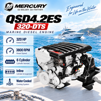 Moteur diesel in-bord 6 cylindres Mercury QSD4.2ES 320-DTS 320 CV homologué marine 3800 tr/min pour groupe motopropulseur de yacht de plaisance