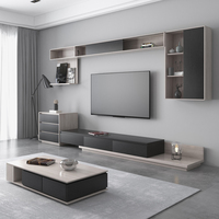 Meuble TV moderne en MDF à prix de gros, design élégant, support de télévision en bois pour salon