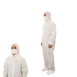 Overol desechable resistente al aceite Overol desechable Impresión de logotipo Ropa de protección desechable - Product Image 1