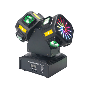 ไฟเวที LED รุ่น Dual Head Mini Gecko <span class=keywords><strong>Battle</strong></span> Shadow พร้อมเอฟเฟกต์แถบแสง RGB ควบคุมด้วย DMX ค่า CRI สูง 90 สำหรับงานดีเจ ดิสโก้ ปาร์ตี้ และการแสดง - Product Image 2