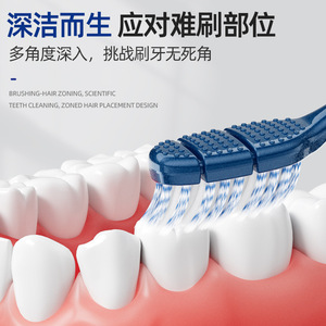 Cepillo de Dientes Dr.Baek Forma de S, Cerdas Suaves de PBT de 0.12mm, Manual para Adultos, Paquete de 3 - Product Image 4
